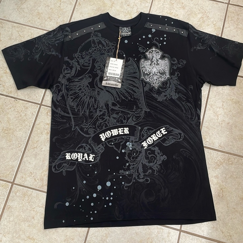 Ablanche XL Black Graphic Tee - NWT
